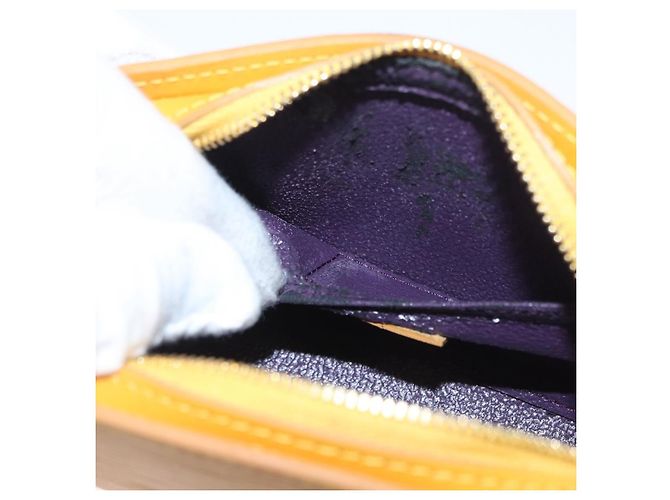 LOUIS VUITTON Pochette Dauphine PM Epi Gialla M48449 LV Auth ti3784 Giallo - vista 11