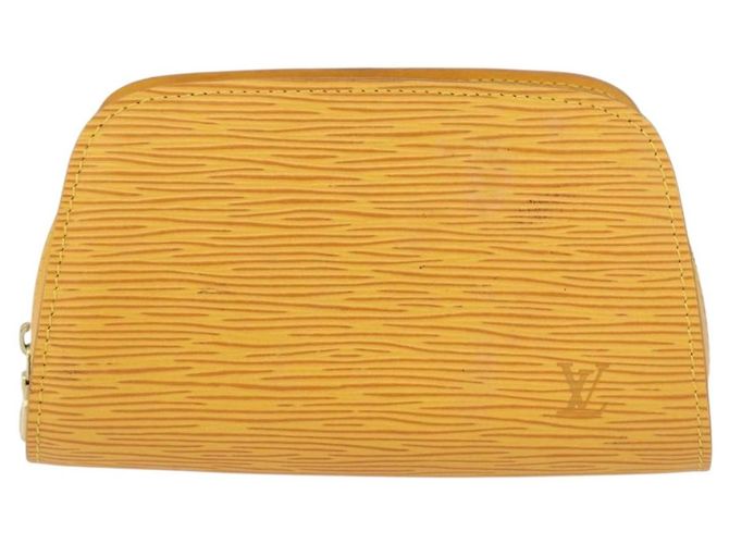 LOUIS VUITTON Pochette Dauphine PM Epi Gialla M48449 LV Auth ti3784 Giallo - vista 13