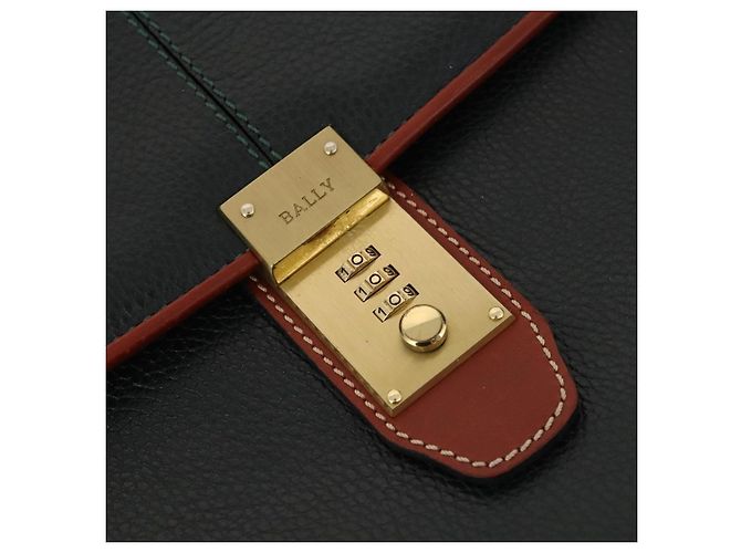 BALLY Borsa a Mano in Pelle 3 Pezzi Nero Rosa Auth mr2113 - vista 15