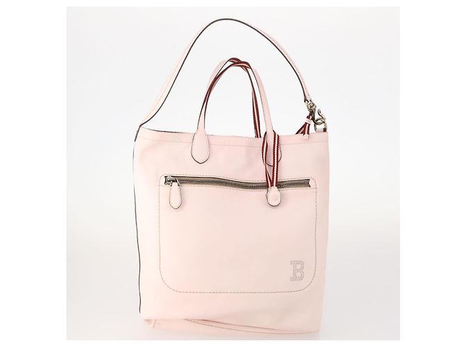BALLY Borsa a Mano in Pelle 3 Pezzi Nero Rosa Auth mr2113 - vista 2