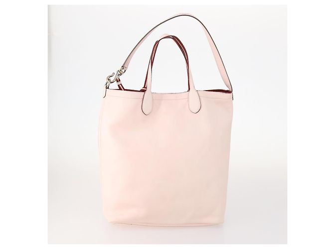 BALLY Borsa a Mano in Pelle 3 Pezzi Nero Rosa Auth mr2113 - vista 3