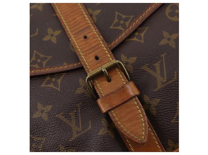 LOUIS VUITTON Borsa a Spalla Monogram Saumur 35 M42254 LV Auth hk3565 Monogramma - vista 22