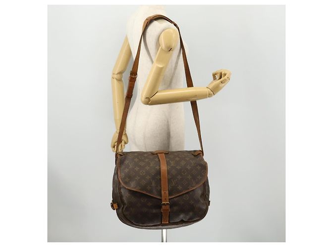 LOUIS VUITTON Borsa a Spalla Monogram Saumur 35 M42254 LV Auth hk3565 Monogramma - vista 29