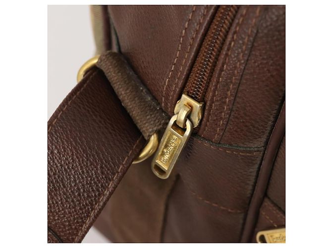 Borsa a Spalla Burberrys Nova Check in Pelle PVC Beige Oro Auth ep13571 D'oro - vista 18