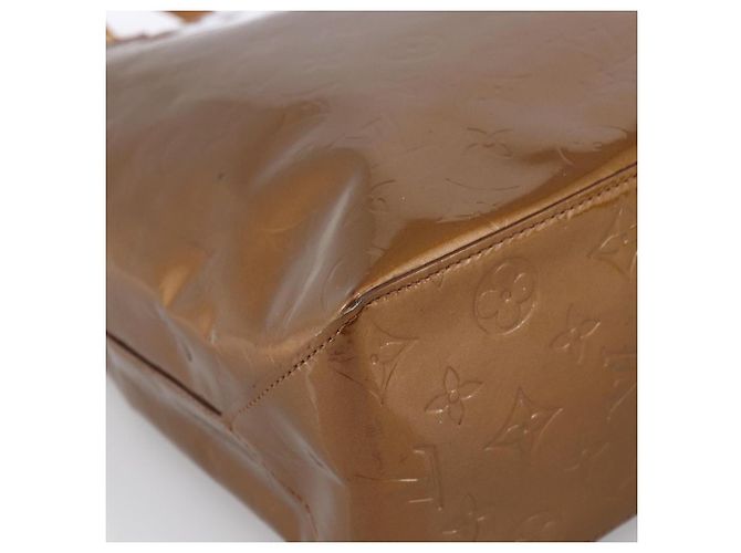 LOUIS VUITTON Monogram Vernis Reade MM Borsa a Mano Bronzo M91143 LV Auth 170090 - vista 14