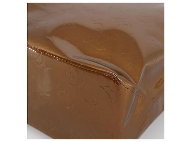 LOUIS VUITTON Monogram Vernis Reade MM Borsa a Mano Bronzo M91143 LV Auth 170090 - vista 15