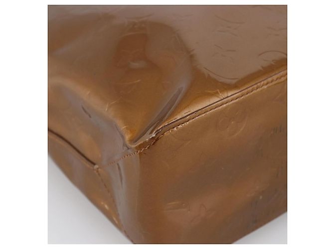 LOUIS VUITTON Monogram Vernis Reade MM Borsa a Mano Bronzo M91143 LV Auth 170090 - vista 16