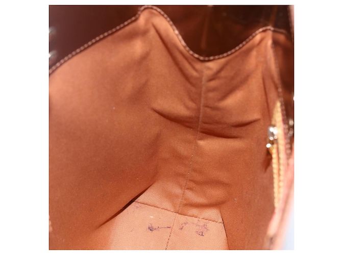 LOUIS VUITTON Monogram Vernis Reade MM Borsa a Mano Bronzo M91143 LV Auth 170090 - vista 18