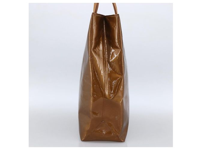 LOUIS VUITTON Monogram Vernis Reade MM Borsa a Mano Bronzo M91143 LV Auth 170090 - vista 4