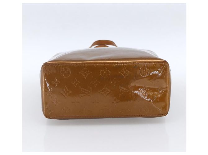 LOUIS VUITTON Monogram Vernis Reade MM Borsa a Mano Bronzo M91143 LV Auth 170090 - vista 5