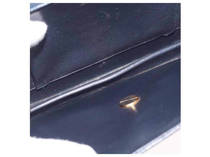 Borsa a Spalla con Catena Christian Dior in Pelle Nera e Oro Auth ka3196 Nero D'oro - vista 11
