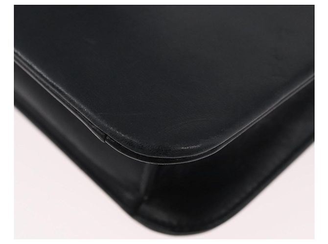 Borsa a Spalla con Catena Christian Dior in Pelle Nera e Oro Auth ka3196 Nero D'oro - vista 16
