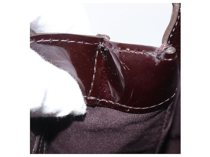 LOUIS VUITTON Borsa Wilshire PM Monogram Vernis Amarante M93641 Auth LV ka3116 Bordò - vista 12