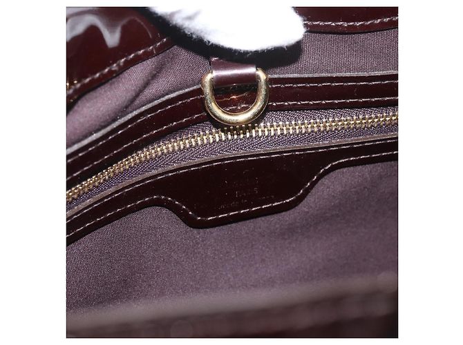 LOUIS VUITTON Borsa Wilshire PM Monogram Vernis Amarante M93641 Auth LV ka3116 Bordò - vista 18