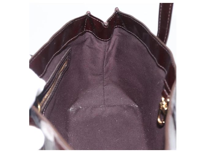 LOUIS VUITTON Borsa Wilshire PM Monogram Vernis Amarante M93641 Auth LV ka3116 Bordò - vista 19