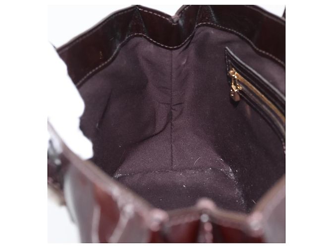 LOUIS VUITTON Borsa Wilshire PM Monogram Vernis Amarante M93641 Auth LV ka3116 Bordò - vista 20