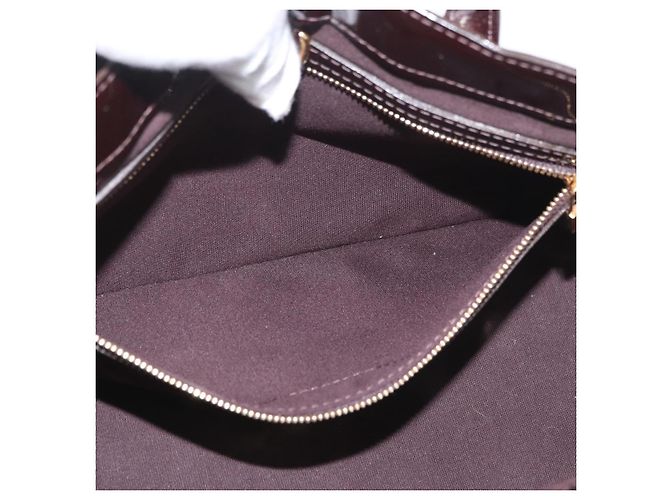 LOUIS VUITTON Borsa Wilshire PM Monogram Vernis Amarante M93641 Auth LV ka3116 Bordò - vista 22