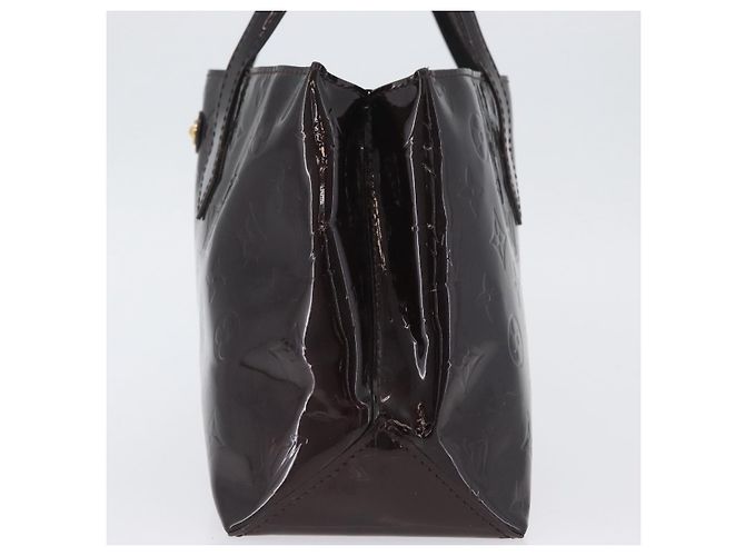 LOUIS VUITTON Borsa Wilshire PM Monogram Vernis Amarante M93641 Auth LV ka3116 Bordò - vista 4