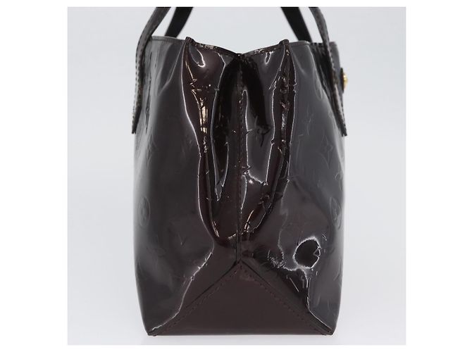 LOUIS VUITTON Borsa Wilshire PM Monogram Vernis Amarante M93641 Auth LV ka3116 Bordò - vista 5