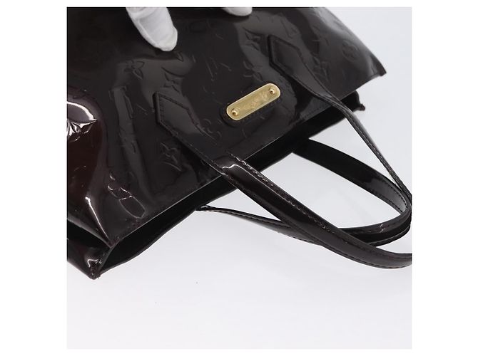 LOUIS VUITTON Borsa Wilshire PM Monogram Vernis Amarante M93641 Auth LV ka3116 Bordò - vista 7