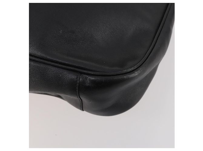 Borsa a mano in pelle GUCCI Bamboo 2way Nero Oro 001 1998 1577 Auth 173531 D'oro - vista 17