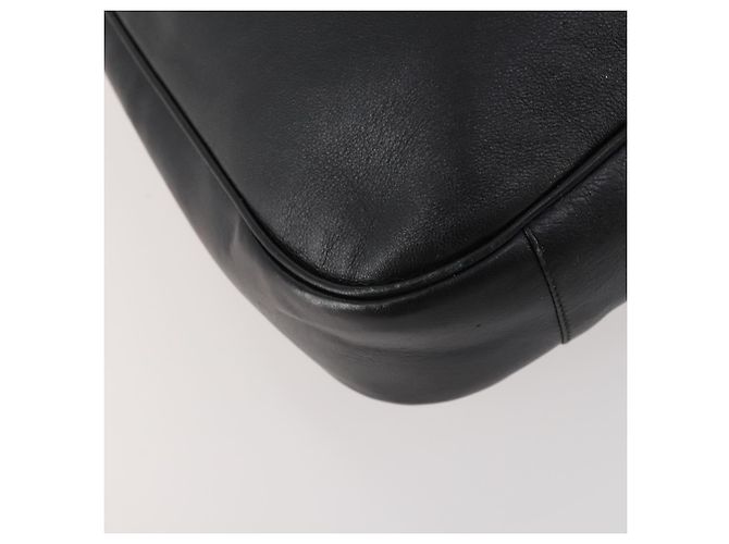 Borsa a mano in pelle GUCCI Bamboo 2way Nero Oro 001 1998 1577 Auth 173531 D'oro - vista 18
