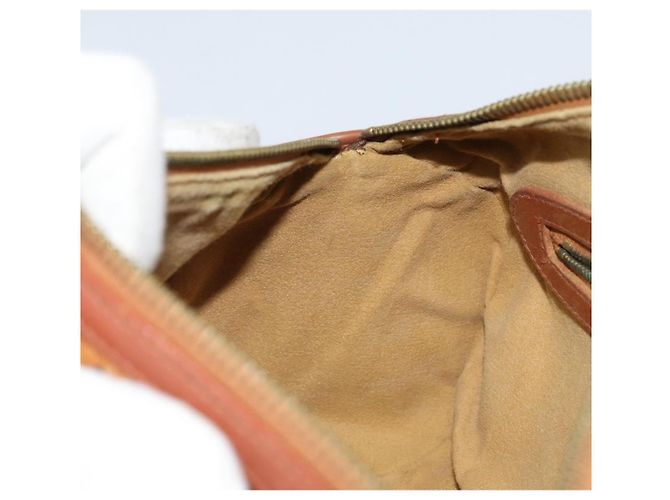 MCM Vicetos Logogram Borsa a Mano in Pelle PVC Marrone Oro Auth bs33975 D'oro - vista 20