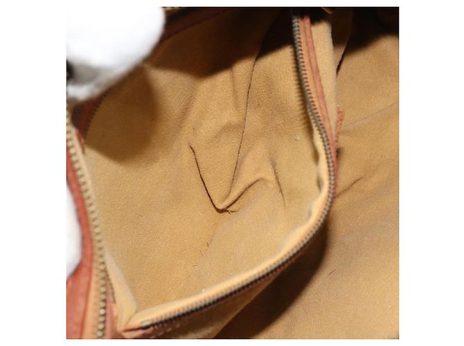 MCM Vicetos Logogram Borsa a Mano in Pelle PVC Marrone Oro Auth bs33975 D'oro - vista 21