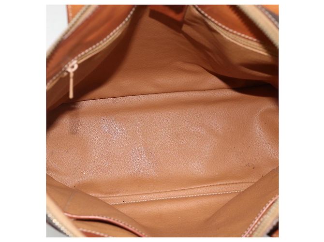 Céline Borsa tote in tela Macadam CELINE in pelle PVC marrone oro Auth ka3045 D'oro - vista 11