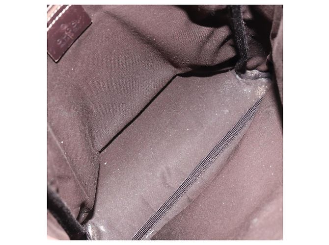 Gucci Borsa a Spalla GG Supreme PVC Oro Beige 223666 Auth ka3073A D'oro - vista 11