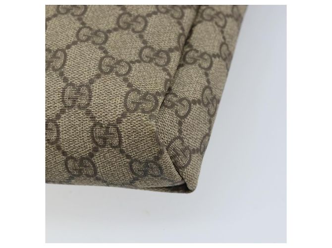 Gucci Borsa a Spalla GG Supreme PVC Oro Beige 223666 Auth ka3073A D'oro - vista 15