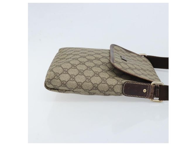 Gucci Borsa a Spalla GG Supreme PVC Oro Beige 223666 Auth ka3073A D'oro - vista 3