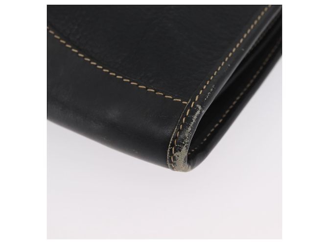 LOEWE Cartella in Pelle Nera Oro Auth bs33968 Nero D'oro - vista 14