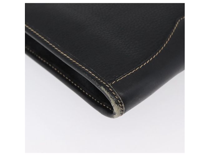 LOEWE Cartella in Pelle Nera Oro Auth bs33968 Nero D'oro - vista 15