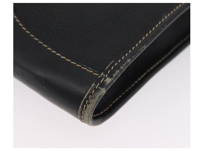 LOEWE Cartella in Pelle Nera Oro Auth bs33968 Nero D'oro - vista 16