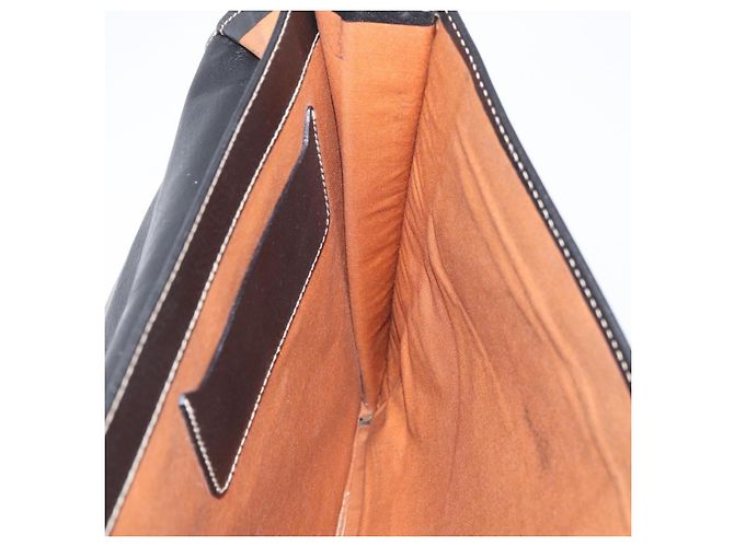 LOEWE Cartella in Pelle Nera Oro Auth bs33968 Nero D'oro - vista 20