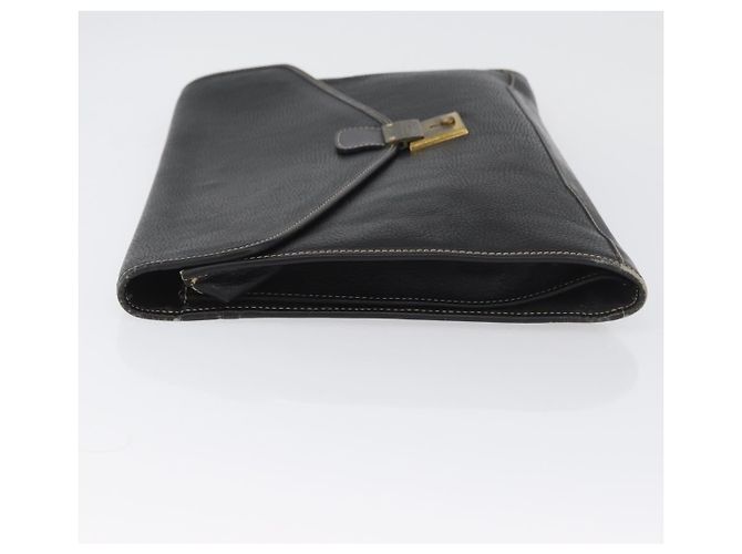 LOEWE Cartella in Pelle Nera Oro Auth bs33968 Nero D'oro - vista 4