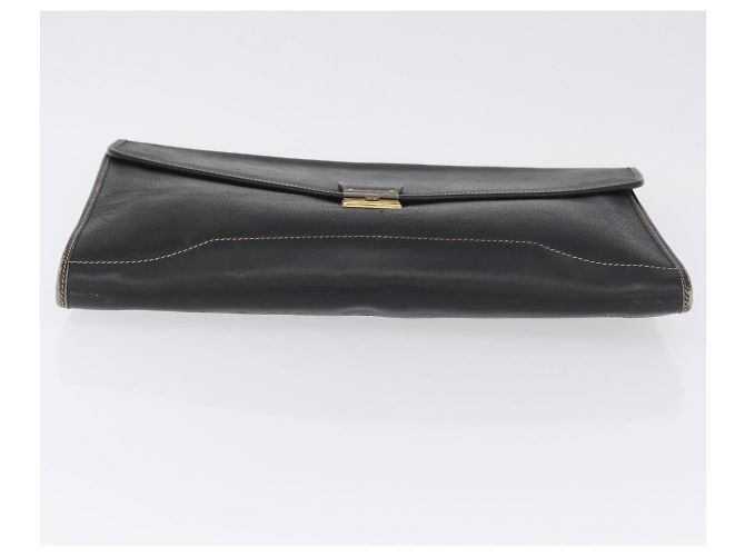 LOEWE Cartella in Pelle Nera Oro Auth bs33968 Nero D'oro - vista 6
