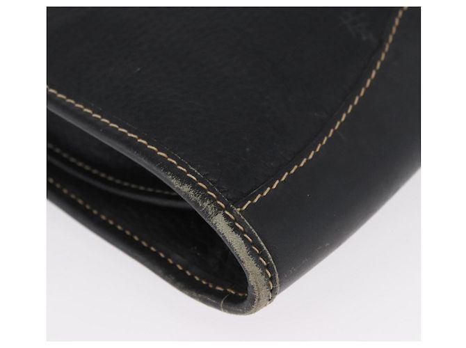 LOEWE Cartella in Pelle Nera Oro Auth bs33968 Nero D'oro - vista 7