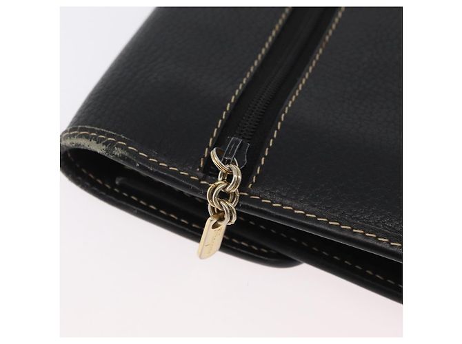 LOEWE Cartella in Pelle Nera Oro Auth bs33968 Nero D'oro - vista 8
