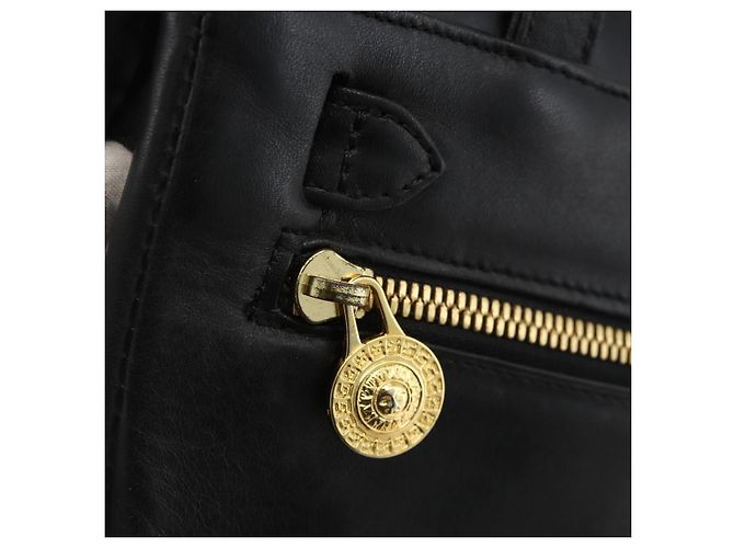 Borsa a Spalla Gianni Versace in Pelle Embossata Nera Oro Auth BA11363 Nero D'oro - vista 17