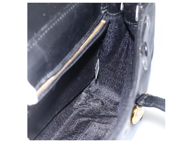 Borsa a Spalla Gianni Versace in Pelle Embossata Nera Oro Auth BA11363 Nero D'oro - vista 18
