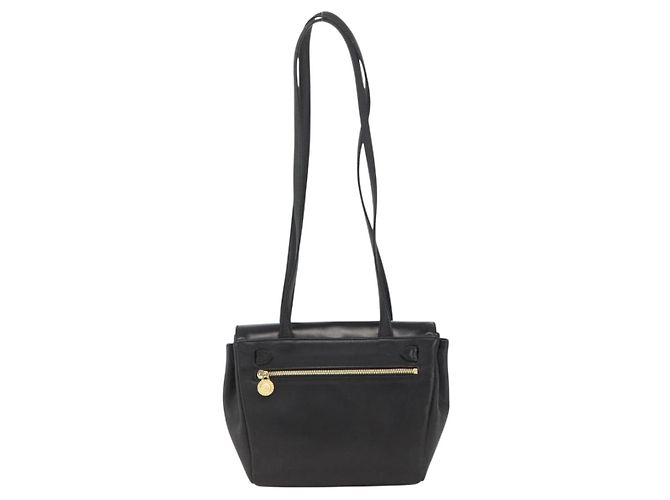 Borsa a Spalla Gianni Versace in Pelle Embossata Nera Oro Auth BA11363 Nero D'oro - vista 2