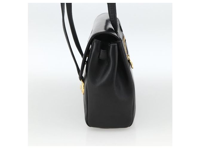 Borsa a Spalla Gianni Versace in Pelle Embossata Nera Oro Auth BA11363 Nero D'oro - vista 4