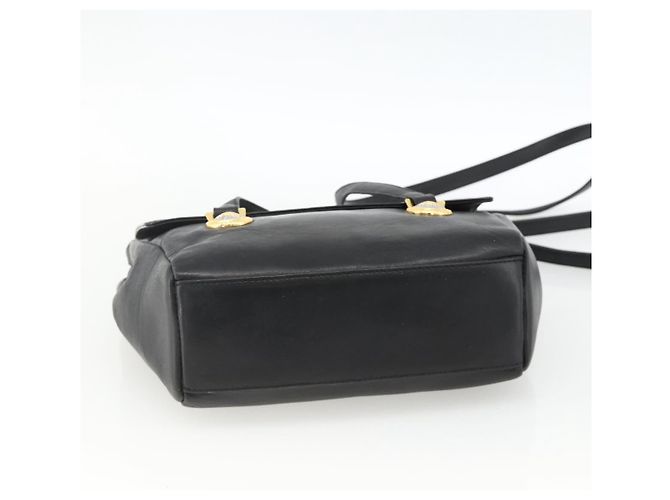 Borsa a Spalla Gianni Versace in Pelle Embossata Nera Oro Auth BA11363 Nero D'oro - vista 5