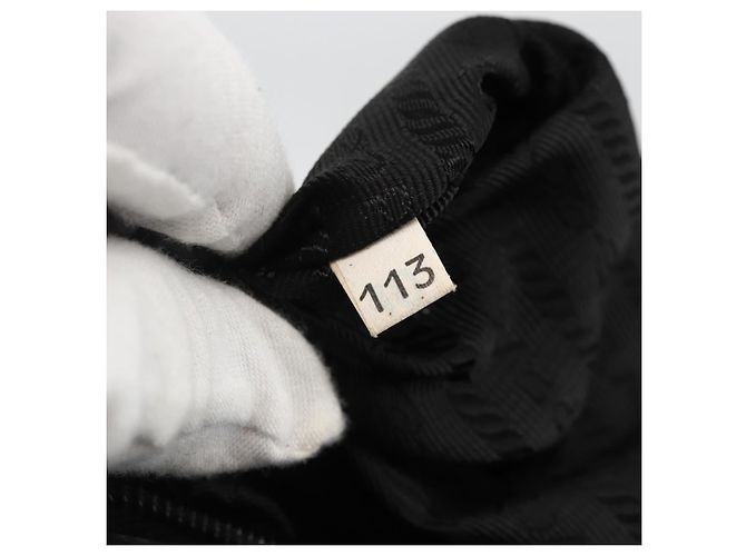 PRADA Handtasche aus grauem Silber-Canvas authentisch ti3797 Braun - Ansicht 12