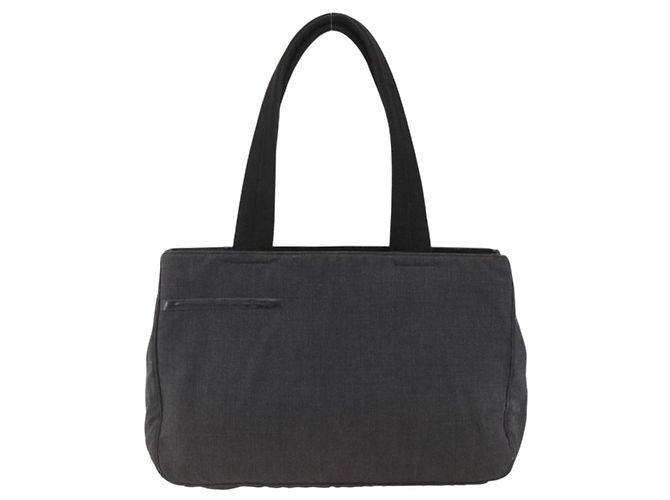PRADA Handtasche aus grauem Silber-Canvas authentisch ti3797 Braun - Ansicht 13