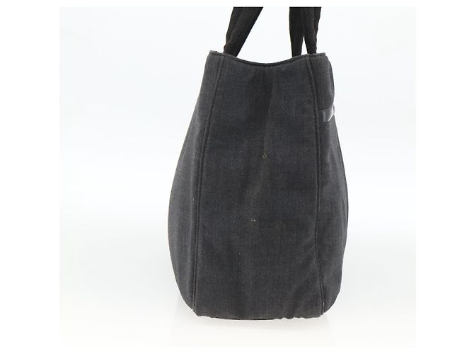 PRADA Handtasche aus grauem Silber-Canvas authentisch ti3797 Braun - Ansicht 3