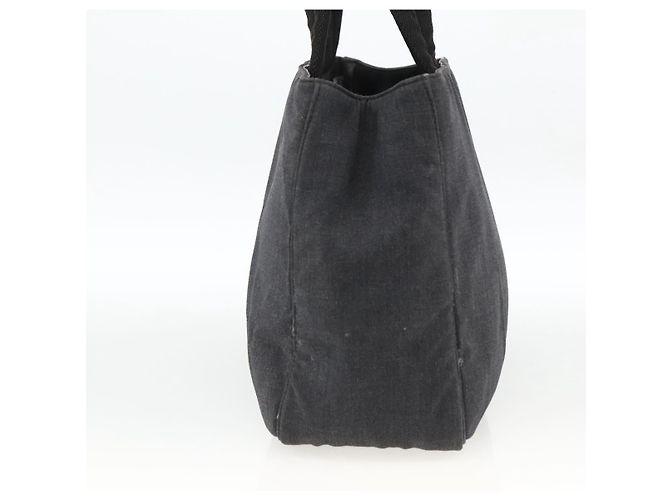PRADA Handtasche aus grauem Silber-Canvas authentisch ti3797 Braun - Ansicht 4