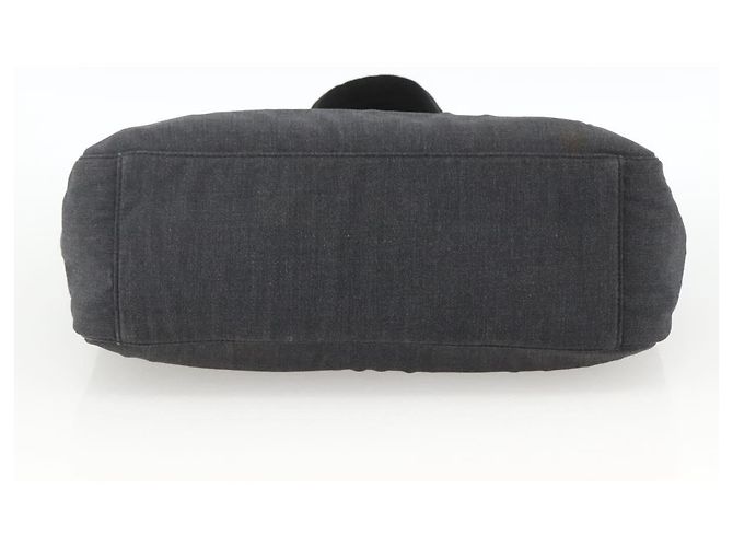 PRADA Handtasche aus grauem Silber-Canvas authentisch ti3797 Braun - Ansicht 5